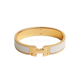 Hermes Clic H Bracelet Blanc