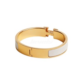 Hermes Clic H Bracelet Blanc
