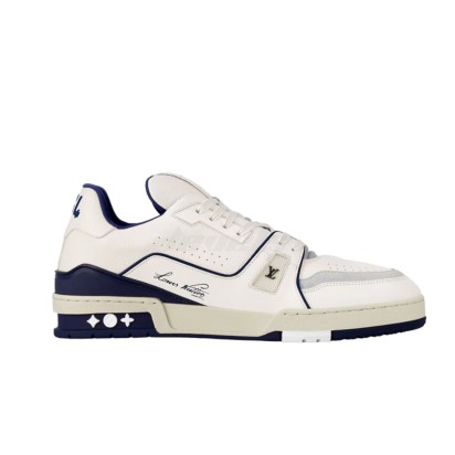 Louis Vuitton Trainer Sneaker #54 Signature Blue