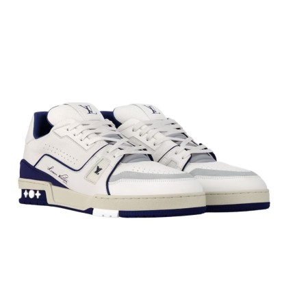 Louis Vuitton Trainer Sneaker #54 Signature Blue