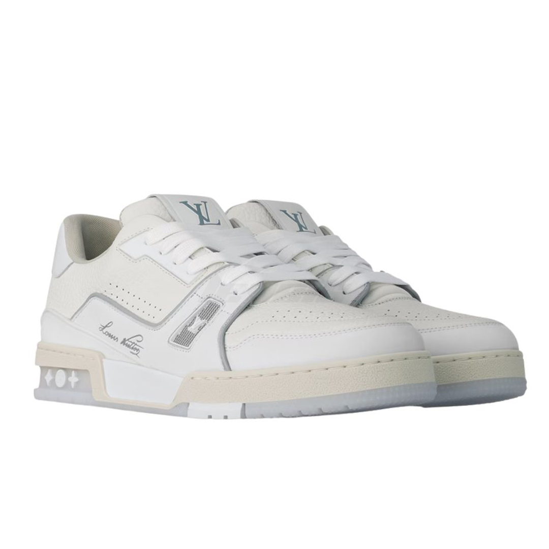 Louis Vuitton Trainer Sneaker #54 Signature Cement Grey