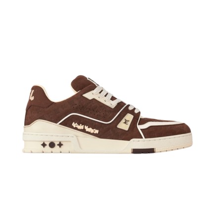 Louis Vuitton Trainer Sneaker #54 by Tyler, the Creator Moka Brown