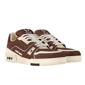 Louis Vuitton Trainer Sneaker #54 by Tyler, the Creator Moka Brown
