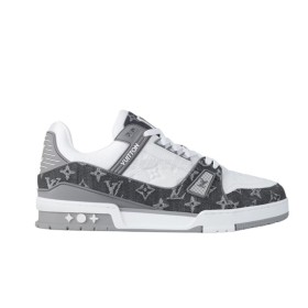 Louis Vuitton Trainer Sneaker Denim Grey