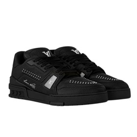 Louis Vuitton Trainer Sneaker #54 Metallic Noir