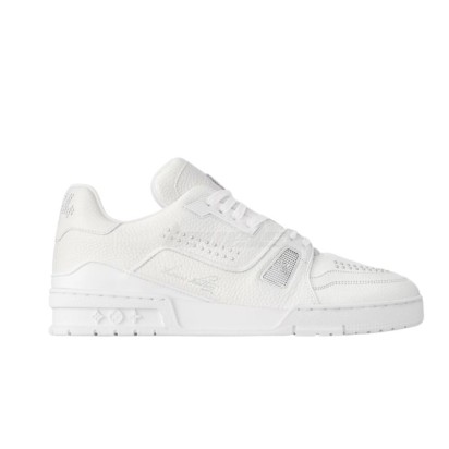 Louis Vuitton Trainer Sneaker #54 Metallic White