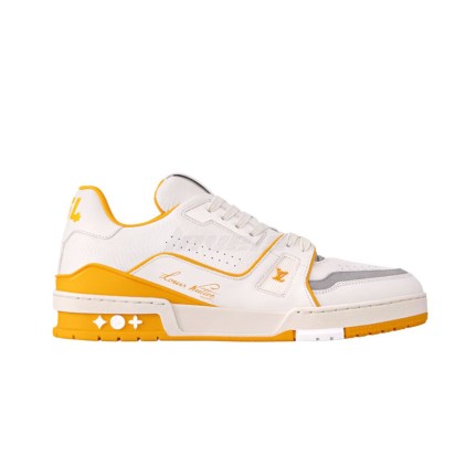 Louis Vuitton Trainer Sneaker #54 Signature Yellow