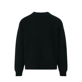 Loewe Anagram Intarsia Pocket Relaxed Fit Sweater Black