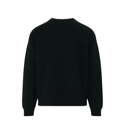 Loewe Anagram Intarsia Pocket Relaxed Fit Sweater Black