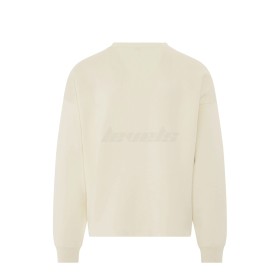 Loewe Anagram Intarsia Pocket Relaxed Fit Sweater Soft White