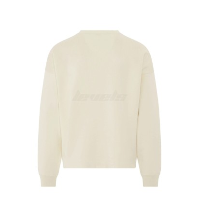 Loewe Anagram Intarsia Pocket Relaxed Fit Sweater Soft White