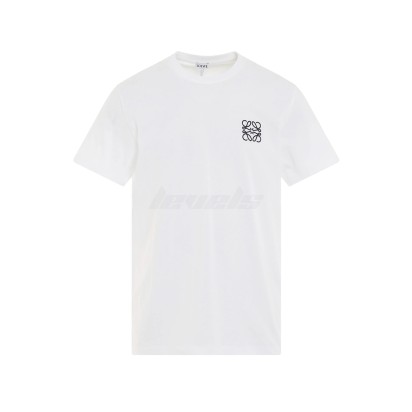 Loewe Embroidered Anagram Logo Regular Fit Tee White