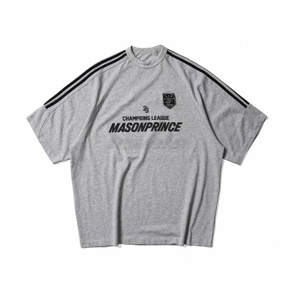 Masonprince MP Logo Y2K 90s OV Raglan Tee Light Gray