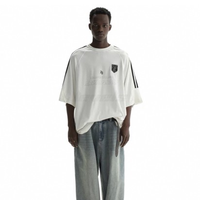 Masonprince MP Logo Y2K 90s OV Raglan Tee White