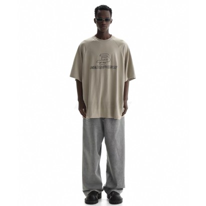 Masonprince MP Embroidery Logo Vintage Tee Pulp White