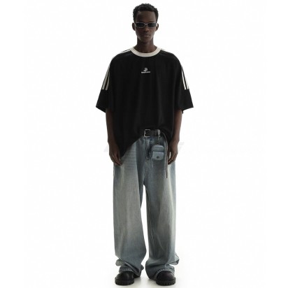 Masonprince MP Logo Y2K 90s Retro Tee Black