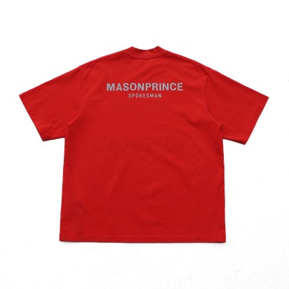 Masonprince Spokesman Reflective Tee Red