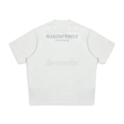 Masonprince Spokesman Reflective Tee White