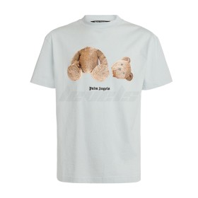 Palm Angels Kill The Bear Tee Light Blue