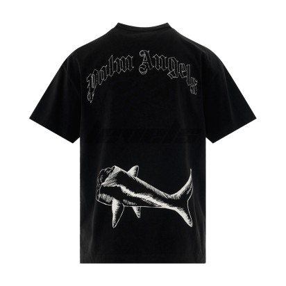 Palm Angels Broken Shark Tee Black