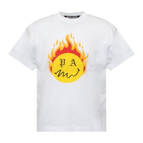 Palm Angels Burning Head Tee White