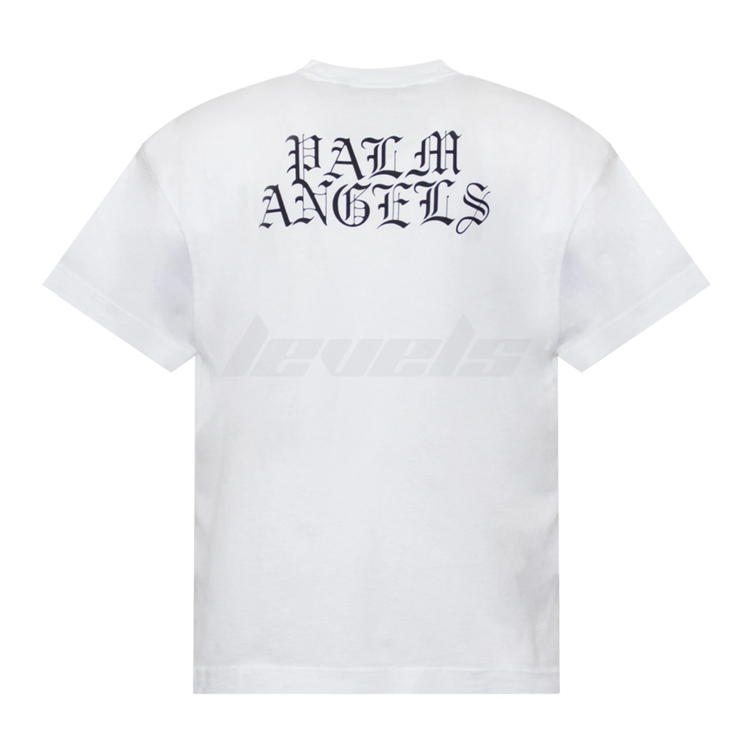 Palm Angels Burning Head Tee White