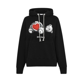 Palm Angels Bear In Love Hoodie Black