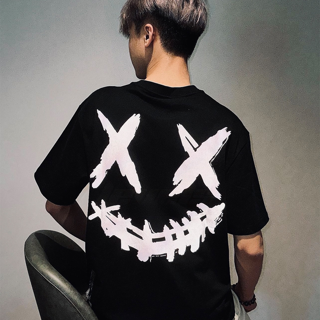 RIC RickyisClown Acute Reflective Joker Tee Black