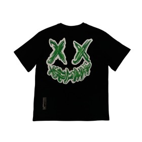 RIC RickyisClown Green Paint Joker Tee Black