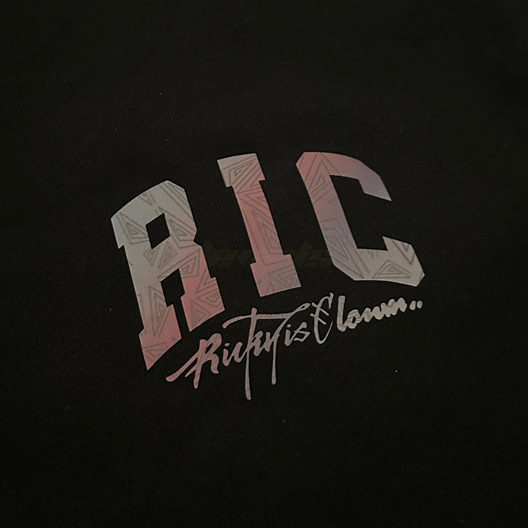 RIC RickyisClown Acute Reflective Joker Tee Black