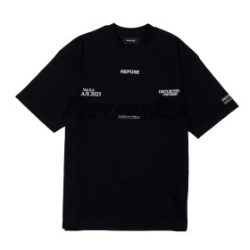 REPOSE Distorted Universe Tee Black