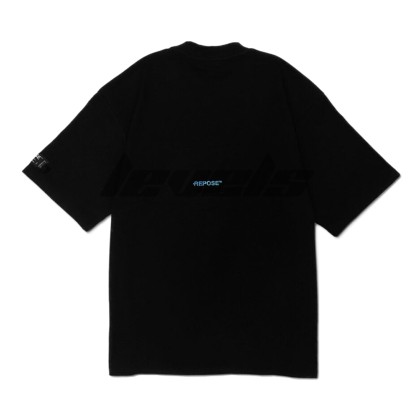 REPOSE Distorted Universe Tee Black