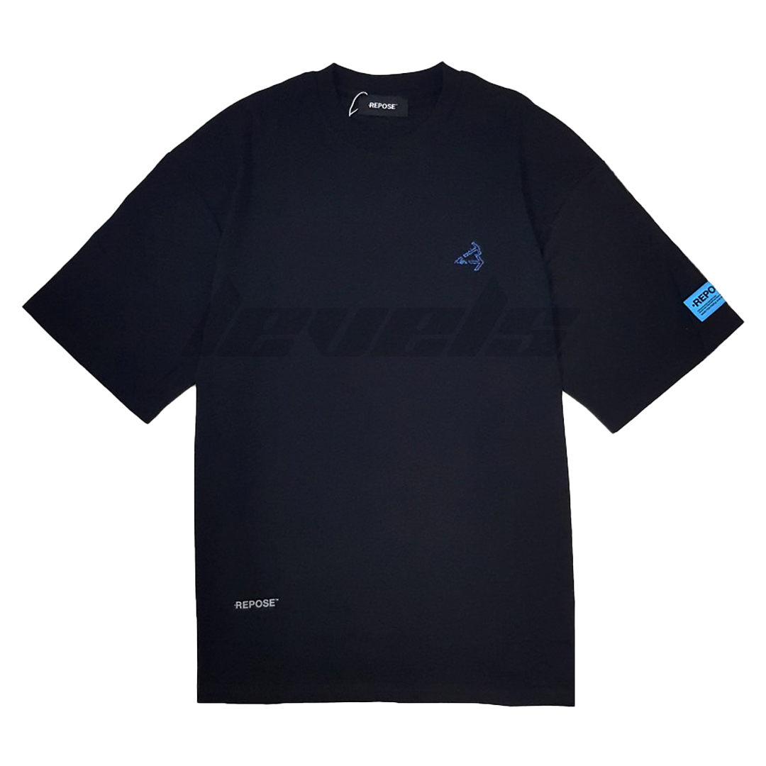 REPOSE Flaming Angle Tee Black