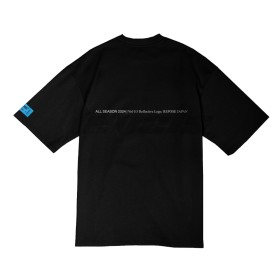 REPOSE Front Reflective Logo Tee Black
