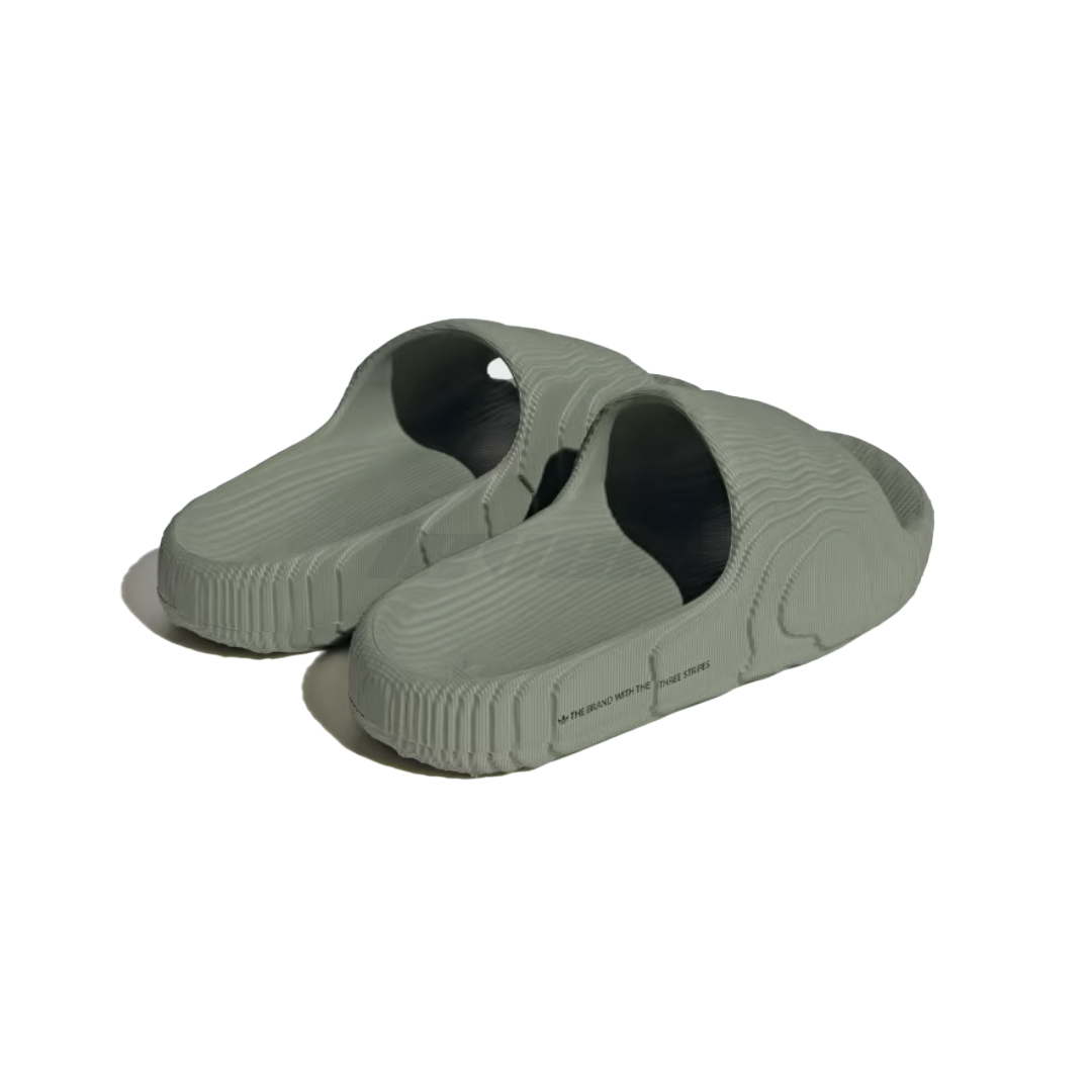 Adidas Adilette 22 Slides Silver Green