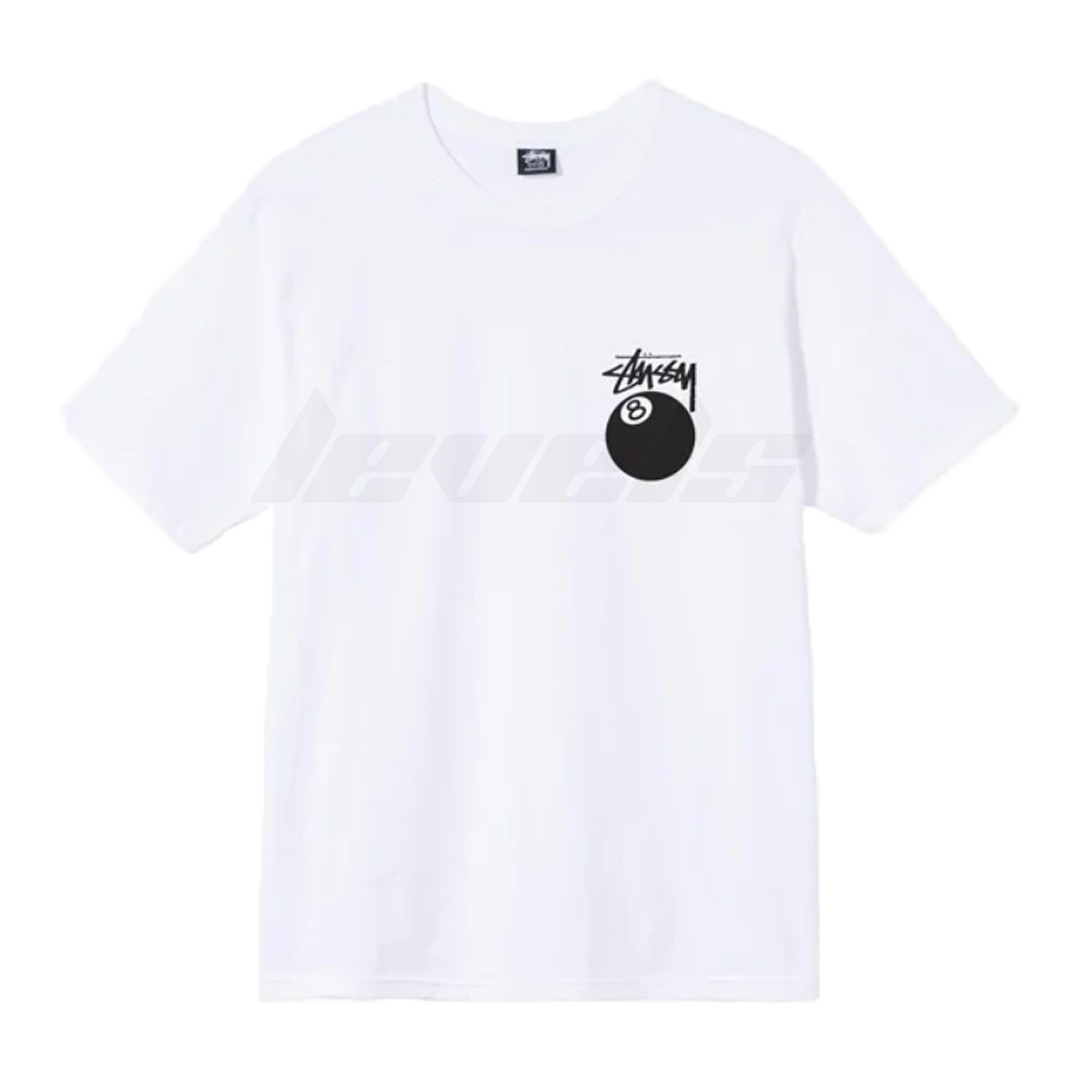 Stussy 8 Ball Tee White