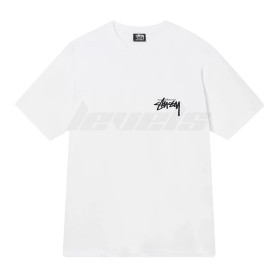 Stussy Fuzzy Dice Tee White
