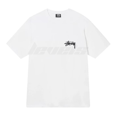 Stussy Fuzzy Dice Tee White