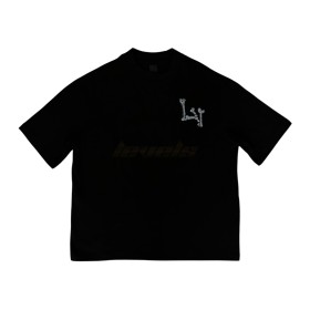 TAXFREE Customized Louis Vuitton Bone Tee Black