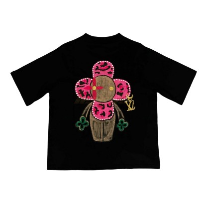 TAXFREE Customized Louis Vuitton Vivienne Tee Black