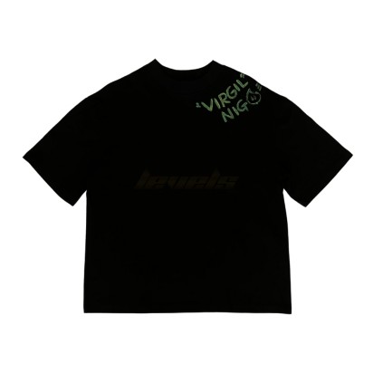 TAXFREE Customized Louis Vuitton x Virgil Nigo Tee Black