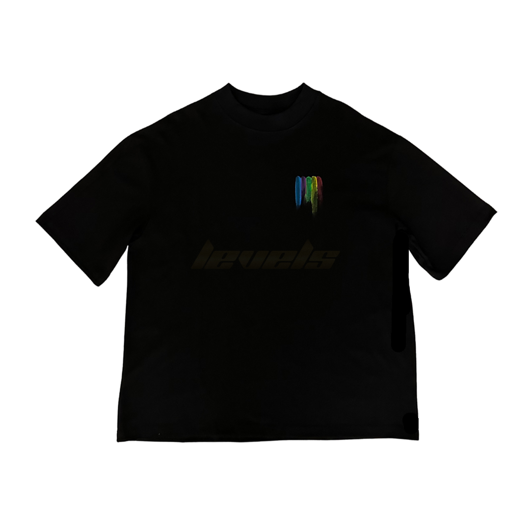 TAXFREE Customized Louis Vuitton Rainbow Tee Black