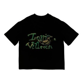 TAXFREE Customized Louis Vuitton x Virgil Nigo Tee Black