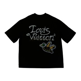 TAXFREE Customized Louis Vuitton x Virgil Nigo Flying Duck Tee Black