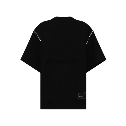 WE11DONE Reflective Logo Tee Black