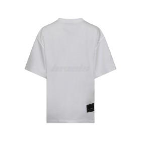 WE11DONE Reflective Logo Tee White