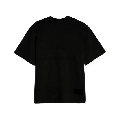 WE11DONE Embroidered Teddy Logo Tee Black