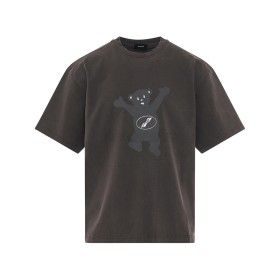 WE11DONE Teddy Logo Tee Charcoal