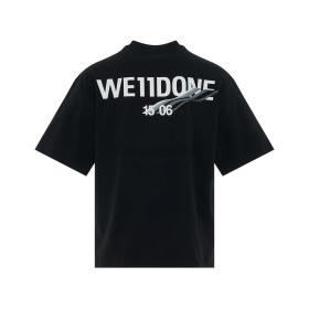 WE11DONE Basic 1506 Logo Tee Black