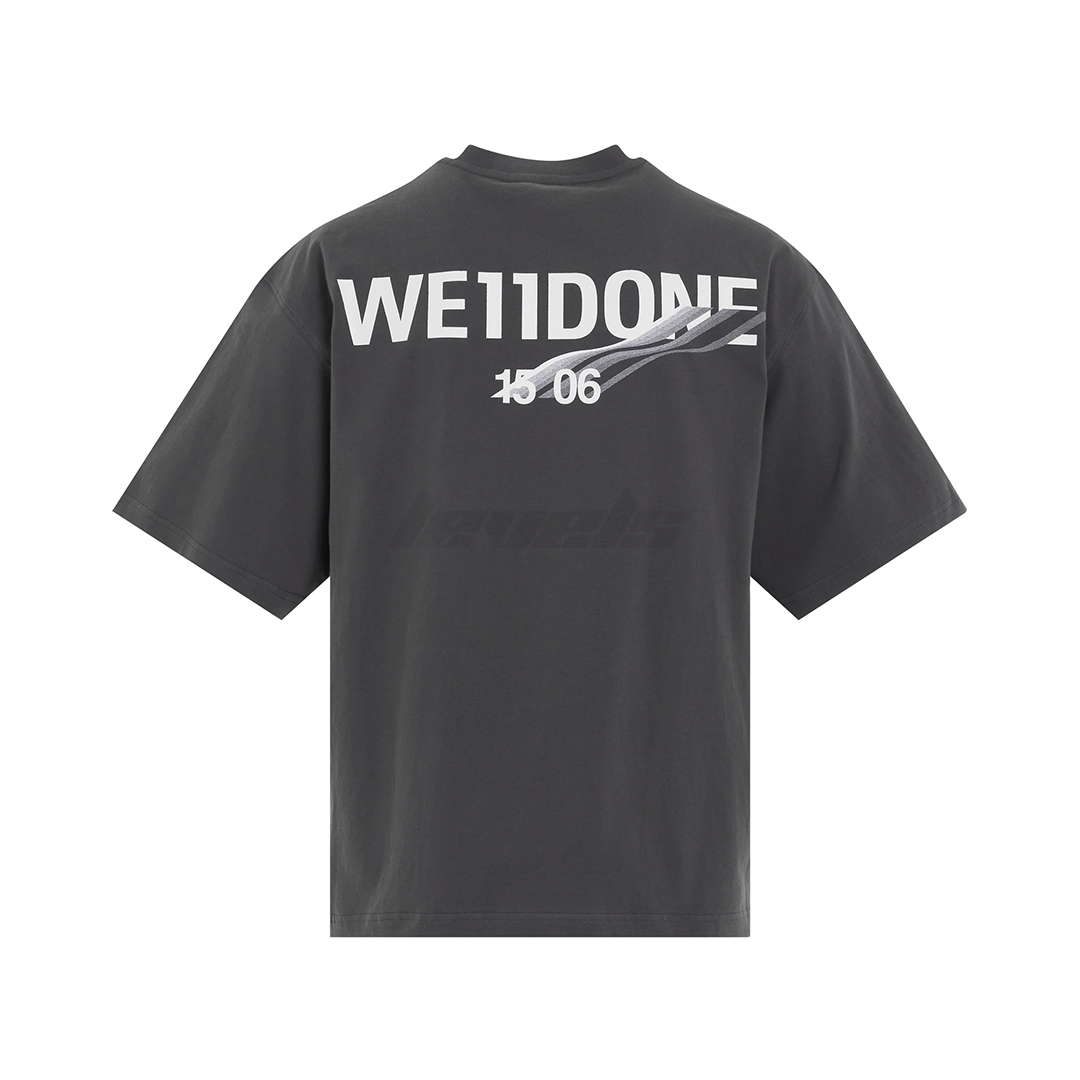 WE11DONE Basic 1506 Logo Tee Charcoal